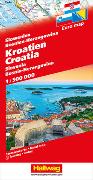 Kroatien, Slowenien, Bosnien-Herzegowina Strassenkarte 1:500 000. 1:500'000